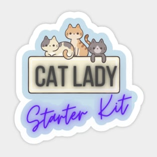 Cat Lady Starter Kit Sticker